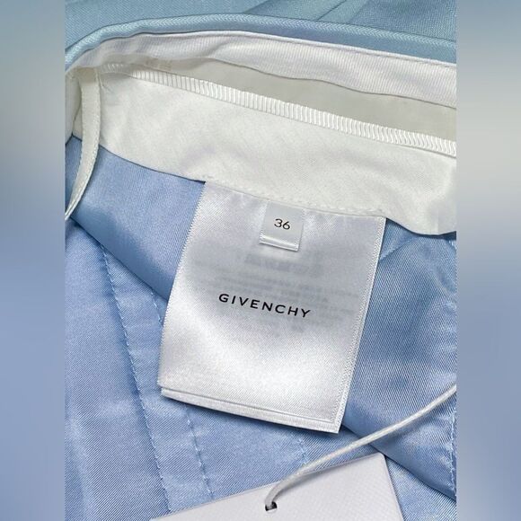 Givenchy Wool Straight-leg Trouser In Baby Blue size 36/us size 4 - Picture 13 of 14